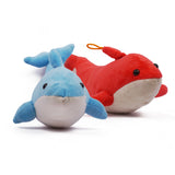 PlushyOnline's Combo of Blue and Red Dolphins  Soft Toy for Kids 1+ Yrs - 30cm, 30cm