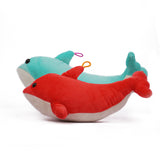 PlushyOnline's Combo of Green and Red Dolphins  Soft Toy for Kids 1+ Yrs - 30cm, 30cm