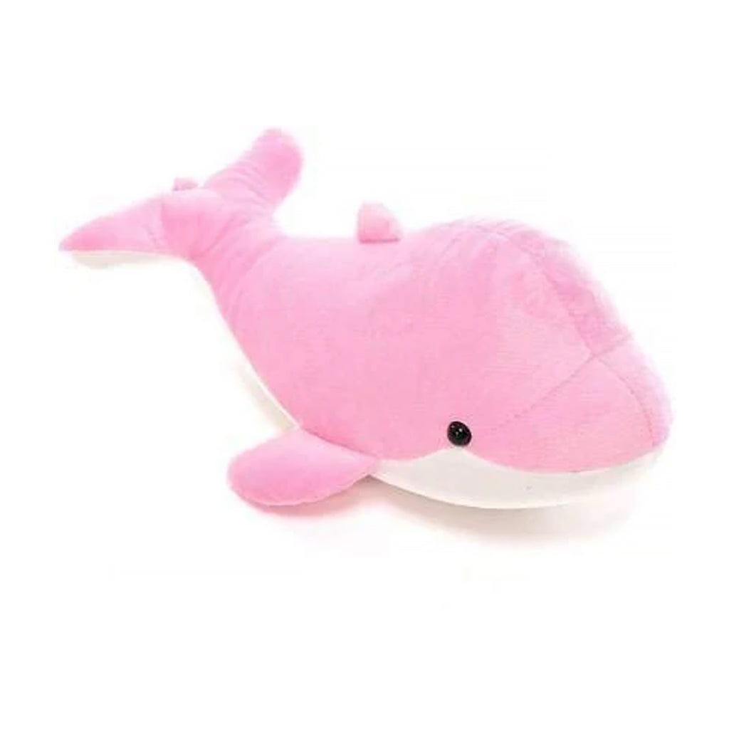 PlushyOnline's Dolphin Pink & White Soft Toy for Kids 1+ Yrs - 30 cm