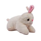 PlushyOnline's Rabbit White & Pink Soft Toy for Kids 1+ Yrs - 25 cm