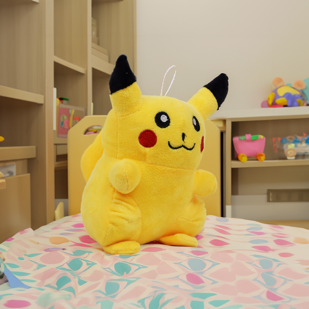 PlushyOnline's Thunder Pikachu Yellow Soft Toy for Kids 1+ Yrs - 30 cm