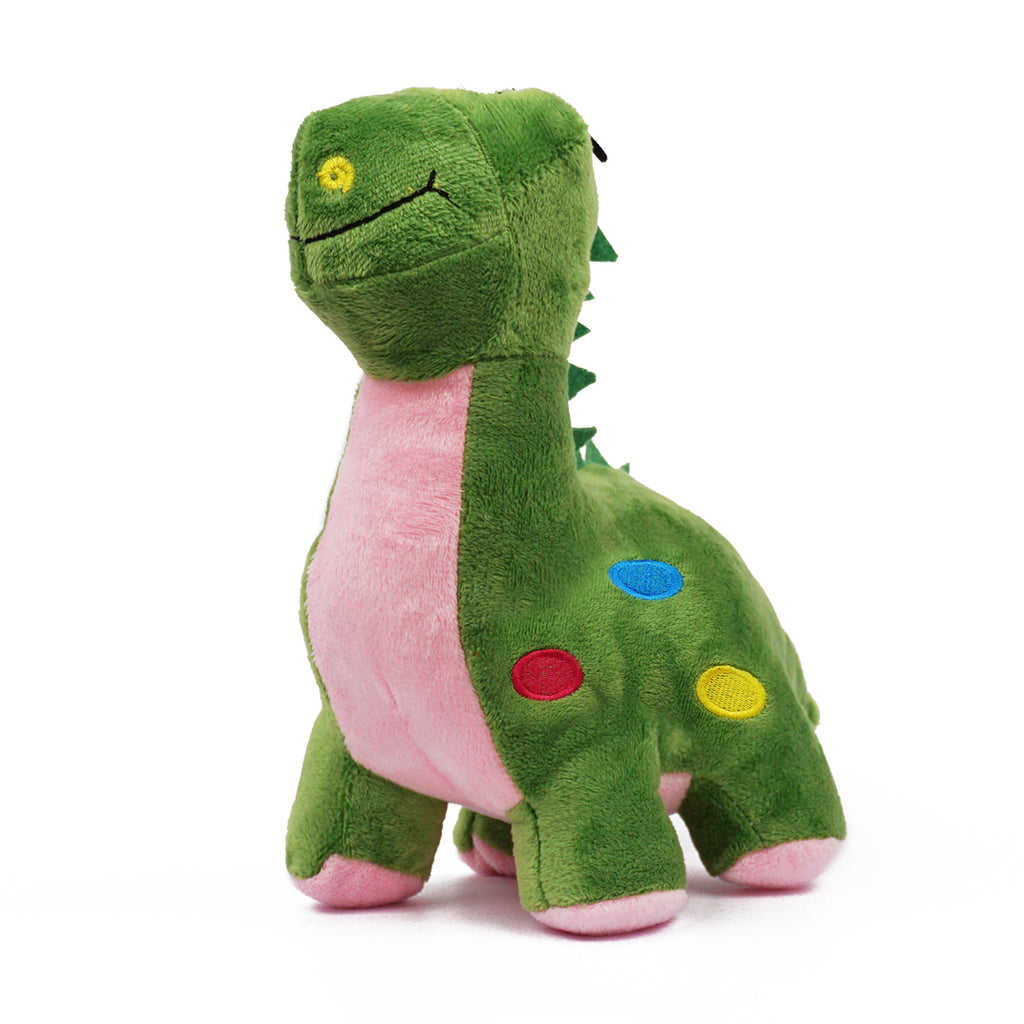PlushyOnline's Dinosaur Green Soft Toy for Kids 1+ Yrs - 25 cm